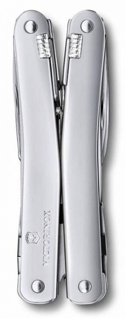 Мультитул SwissTool Spirit X в кожаном чехле с логотипом в Нефтекамске заказать по выгодной цене в кибермаркете AvroraStore