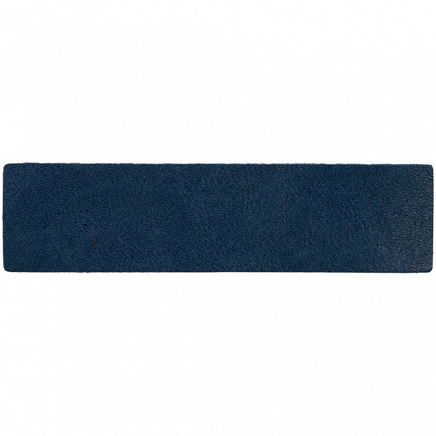 Лейбл кожаный Pasek, синий с логотипом в Нефтекамске заказать по выгодной цене в кибермаркете AvroraStore