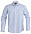 Рубашка мужская в полоску RENO, серая с логотипом в Нефтекамске заказать по выгодной цене в кибермаркете AvroraStore