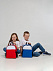 Детский рюкзак Comfit, белый с красным с логотипом в Нефтекамске заказать по выгодной цене в кибермаркете AvroraStore