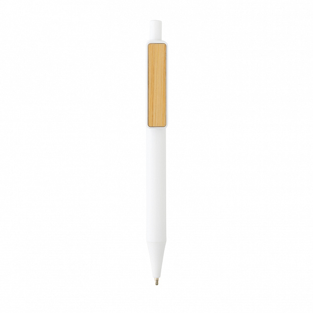 Ручка из переработанного ABS-пластика GRS с бамбуковым клипом с логотипом в Нефтекамске заказать по выгодной цене в кибермаркете AvroraStore