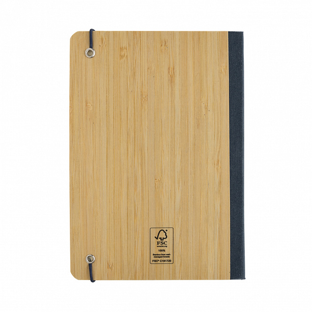 Блокнот Scribe с обложкой из бамбука, А5, 80 г/м² с логотипом в Нефтекамске заказать по выгодной цене в кибермаркете AvroraStore