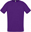 Футболка унисекс SPORTY 140 темно-фиолетовая с логотипом в Нефтекамске заказать по выгодной цене в кибермаркете AvroraStore