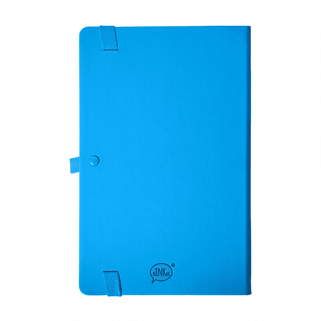 Бизнес-блокнот А5 FLIPPY, голубой, твердая обложка, в линейку с логотипом в Нефтекамске заказать по выгодной цене в кибермаркете AvroraStore