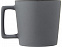 Cali Керамическая кружка объемом 370 мл с матовой отделкой, черный матовый с логотипом в Нефтекамске заказать по выгодной цене в кибермаркете AvroraStore