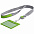 Чехол для карточки с лентой и ретрактором Devon, серый с белым с логотипом в Нефтекамске заказать по выгодной цене в кибермаркете AvroraStore