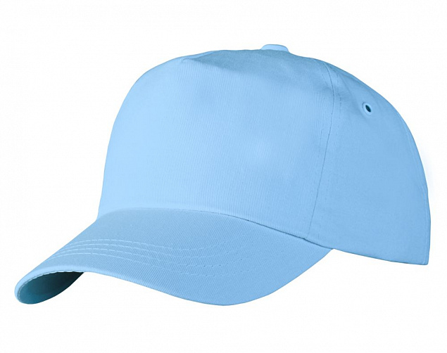 Бейсболка Unit Promo, голубая с логотипом в Нефтекамске заказать по выгодной цене в кибермаркете AvroraStore