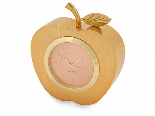 Часы настольные «Золотое яблоко» с логотипом в Нефтекамске заказать по выгодной цене в кибермаркете AvroraStore