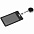 Чехол для пропуска с ретрактором Devon, черный с логотипом в Нефтекамске заказать по выгодной цене в кибермаркете AvroraStore