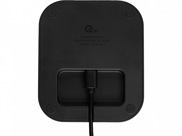 Беспроводное портативное зарядное устройство с зарядной станцией UnIQ, 10000 mAh с логотипом в Нефтекамске заказать по выгодной цене в кибермаркете AvroraStore