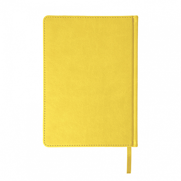 Ежедневник недатированный Bliss, А5,  желтый, белый блок, без обреза с логотипом в Нефтекамске заказать по выгодной цене в кибермаркете AvroraStore