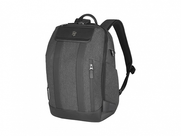 Рюкзак VICTORINOX Architecture Urban2 City Backpack 14'', серый, полиэстер / кожа, 30x19x42 см, 17 л с логотипом в Нефтекамске заказать по выгодной цене в кибермаркете AvroraStore