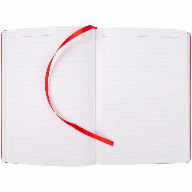 Ежедневник Tact, недатированный, красный с логотипом в Нефтекамске заказать по выгодной цене в кибермаркете AvroraStore