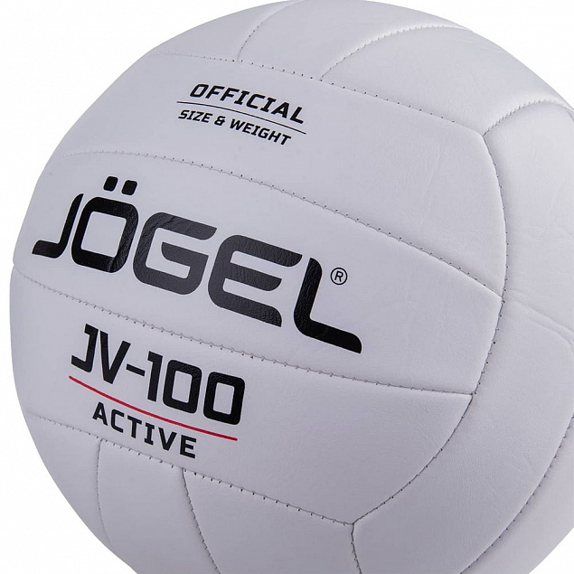 Мяч волейбольный Active, белый с логотипом в Нефтекамске заказать по выгодной цене в кибермаркете AvroraStore