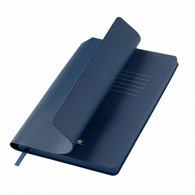 Ежедневник Molto недатированный, синий с логотипом в Нефтекамске заказать по выгодной цене в кибермаркете AvroraStore