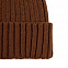 Шапка Uni, коричневая (терракота) с логотипом в Нефтекамске заказать по выгодной цене в кибермаркете AvroraStore
