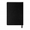 Ежедневник недатированный Softie, А5, черный, блок в клетку, серый обрез с логотипом в Нефтекамске заказать по выгодной цене в кибермаркете AvroraStore