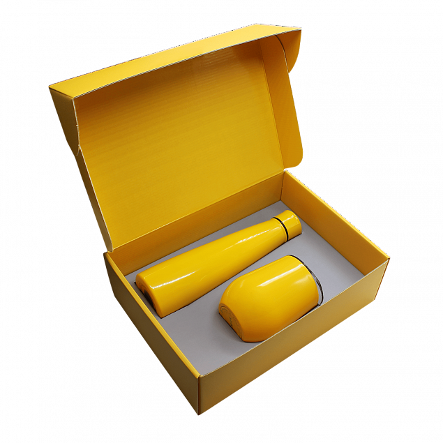 Набор New Box C G, желтый с логотипом в Нефтекамске заказать по выгодной цене в кибермаркете AvroraStore