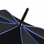 Зонт-трость Seam, синий с логотипом в Нефтекамске заказать по выгодной цене в кибермаркете AvroraStore