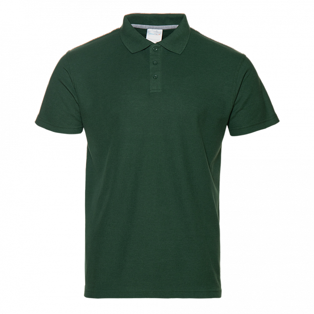 Рубашка поло мужская STAN хлопок/полиэстер 185, 104 Тёмно-зелёный с логотипом в Нефтекамске заказать по выгодной цене в кибермаркете AvroraStore