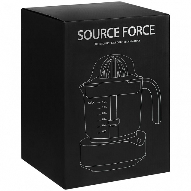 Электрическая соковыжималка для цитрусовых Source Force, серебристо-черная с логотипом в Нефтекамске заказать по выгодной цене в кибермаркете AvroraStore