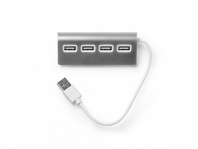 USB хаб PLERION с логотипом в Нефтекамске заказать по выгодной цене в кибермаркете AvroraStore