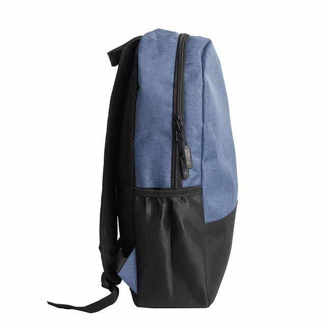 Рюкзак PULL, т.синий/чёрный, 45 x 28 x 11 см, 100% полиэстер 300D+600D с логотипом в Нефтекамске заказать по выгодной цене в кибермаркете AvroraStore