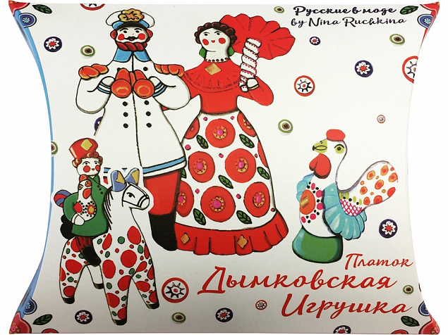 Платок Дымковская игрушка с логотипом в Нефтекамске заказать по выгодной цене в кибермаркете AvroraStore