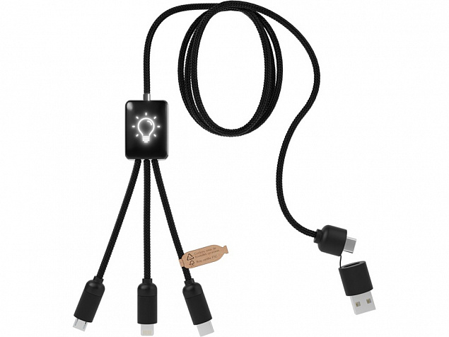 Удлиненный кабель 5 в 1 с логотипом в Нефтекамске заказать по выгодной цене в кибермаркете AvroraStore