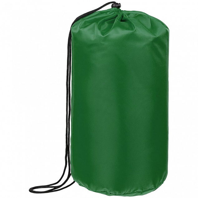 Спальный мешок Capsula, зеленый с логотипом в Нефтекамске заказать по выгодной цене в кибермаркете AvroraStore