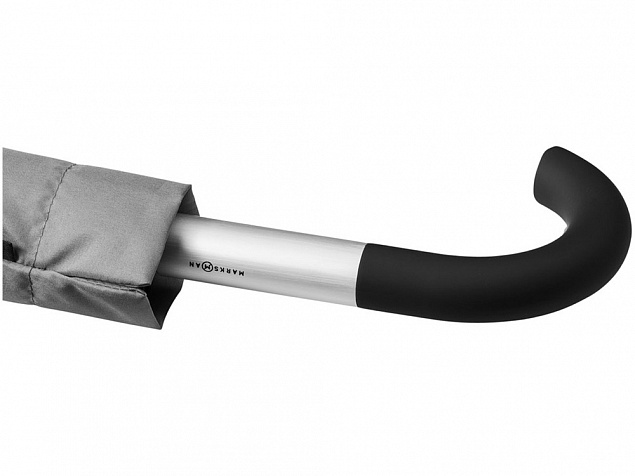 Зонт трость Arch полуавтомат 23, серый с логотипом в Нефтекамске заказать по выгодной цене в кибермаркете AvroraStore
