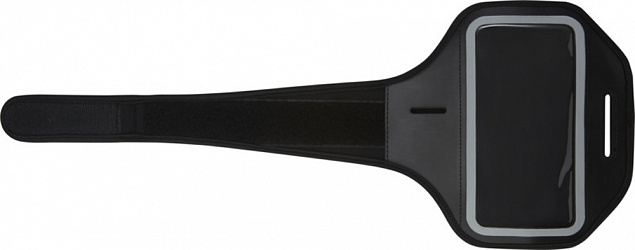 Браслет Haile для смартфона с отображением дисплея и прозрачным чехлом, черный с логотипом в Нефтекамске заказать по выгодной цене в кибермаркете AvroraStore