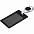 Чехол для пропуска с ретрактором Dorset, черный с логотипом в Нефтекамске заказать по выгодной цене в кибермаркете AvroraStore