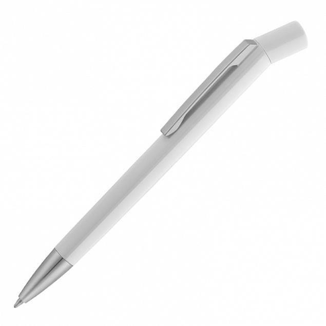 Ручка шариковая "Michael", белый с логотипом в Нефтекамске заказать по выгодной цене в кибермаркете AvroraStore