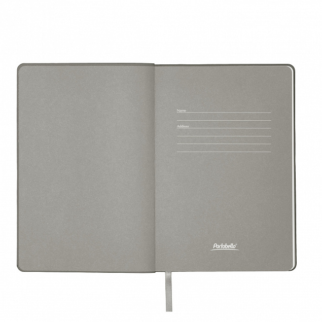Ежедневник Latte soft touch недатированный, серый с логотипом в Нефтекамске заказать по выгодной цене в кибермаркете AvroraStore