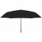 Зонт складной Nature Mini, черный с логотипом в Нефтекамске заказать по выгодной цене в кибермаркете AvroraStore