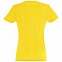 Футболка женская Imperial Women 190, желтая с логотипом в Нефтекамске заказать по выгодной цене в кибермаркете AvroraStore