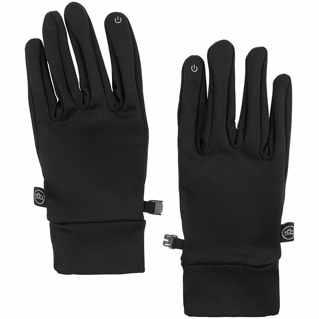 Перчатки Knitted Touch, черные с логотипом в Нефтекамске заказать по выгодной цене в кибермаркете AvroraStore