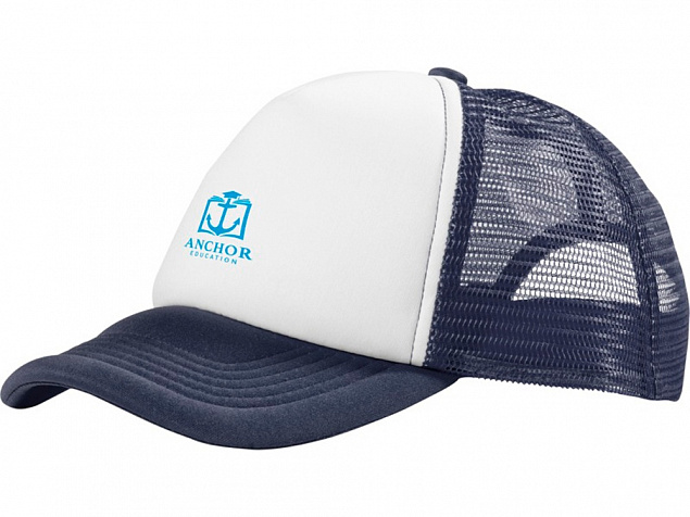 Бейсболка Trucker, темно-синий/белый с логотипом в Нефтекамске заказать по выгодной цене в кибермаркете AvroraStore