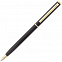 Ручка шариковая Hotel Gold, черная с логотипом в Нефтекамске заказать по выгодной цене в кибермаркете AvroraStore