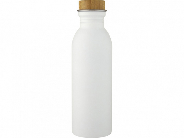 Kalix, спортивная бутылка из нержавеющей стали объемом 650 мл, белый с логотипом в Нефтекамске заказать по выгодной цене в кибермаркете AvroraStore