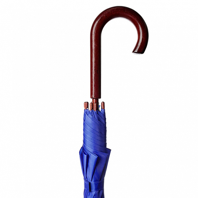 Зонт-трость Standard, ярко-синий с логотипом в Нефтекамске заказать по выгодной цене в кибермаркете AvroraStore