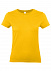 Футболка женская E190 желтая с логотипом в Нефтекамске заказать по выгодной цене в кибермаркете AvroraStore