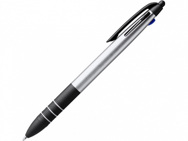 Ручка пластиковая шариковая SANDUR с чернилами 3-х цветов с логотипом в Нефтекамске заказать по выгодной цене в кибермаркете AvroraStore