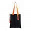 Шопер Superbag black (чёрный с оранжевым) с логотипом в Нефтекамске заказать по выгодной цене в кибермаркете AvroraStore
