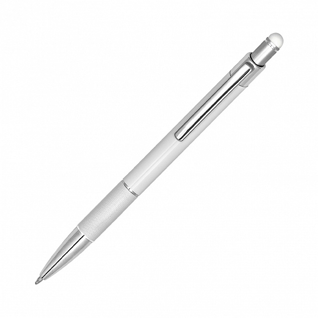 Шариковая ручка Levi, белый с логотипом в Нефтекамске заказать по выгодной цене в кибермаркете AvroraStore