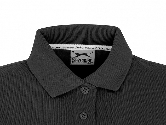 Рубашка поло Forehand женская, черный с логотипом в Нефтекамске заказать по выгодной цене в кибермаркете AvroraStore