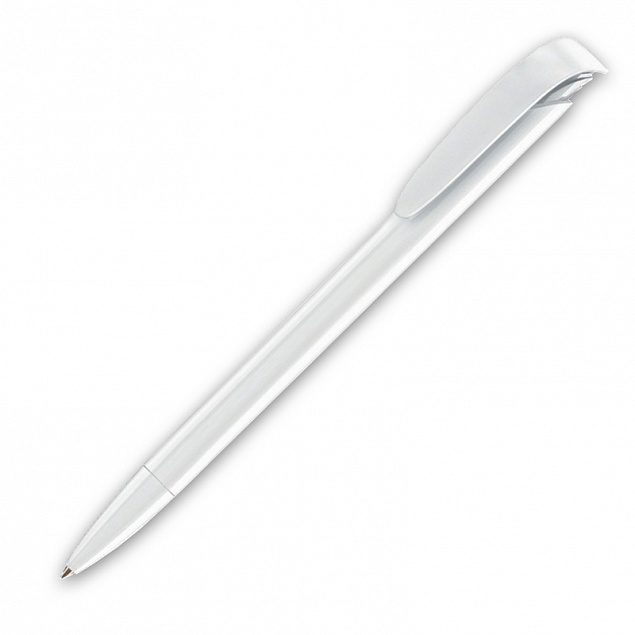 Ручка шариковая JONA, белый с логотипом в Нефтекамске заказать по выгодной цене в кибермаркете AvroraStore