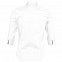 Рубашка женская с рукавом 3/4 EFFECT 140, белая с логотипом в Нефтекамске заказать по выгодной цене в кибермаркете AvroraStore