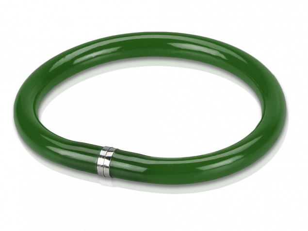 Ручка шариковая-браслет Арт-Хаус, зеленый с логотипом в Нефтекамске заказать по выгодной цене в кибермаркете AvroraStore